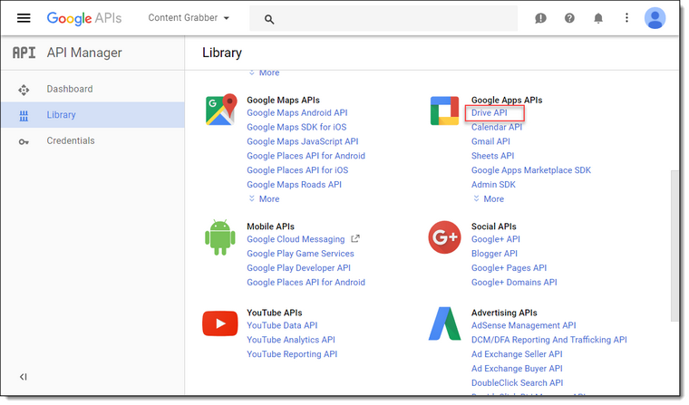 google drive api search for files