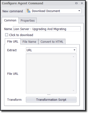 Choose Download Document Command