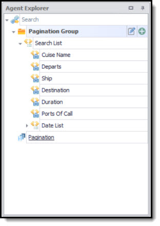 Agent Explorer - pagination contents