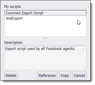 selectScriptFromLibrary